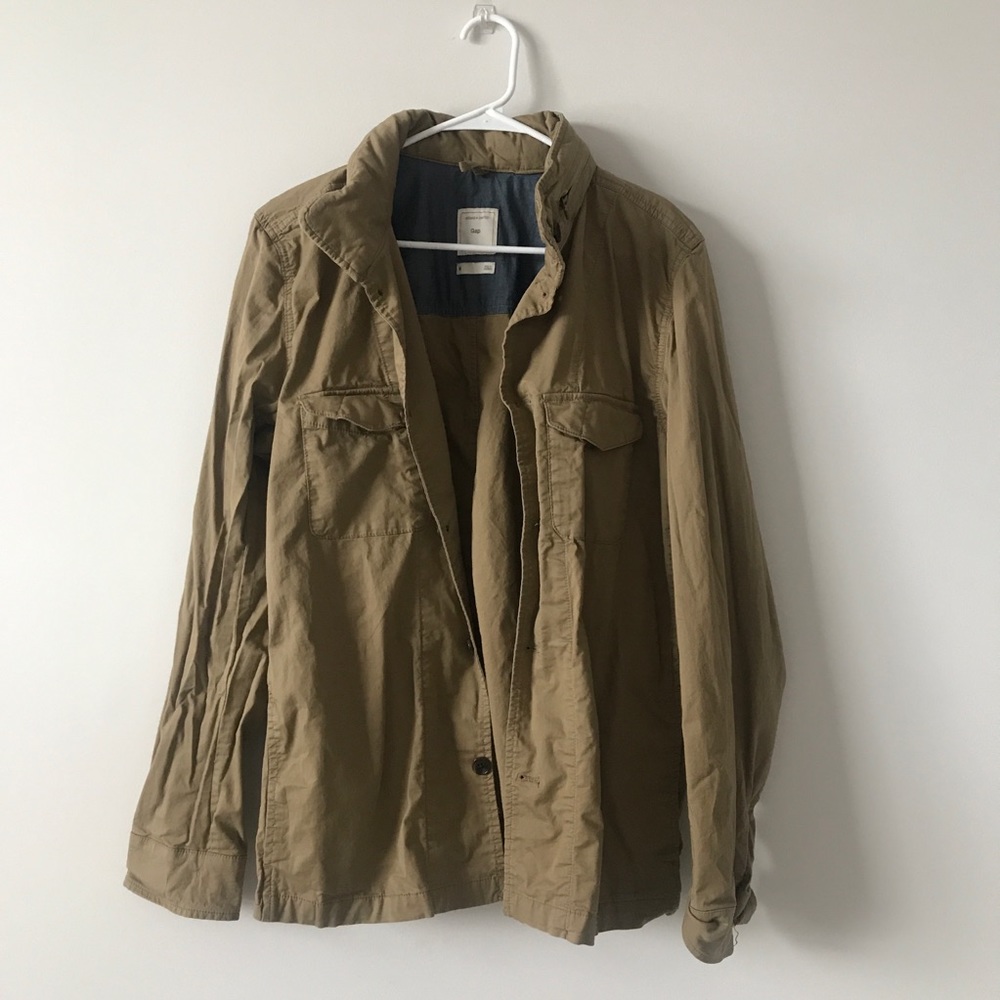 GAP MENS KHAKI FIELD JACKET